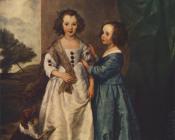 安东尼 凡 戴克 : Portrait of Philadelphia and Elisabeth Cary